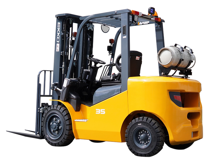 EKKO EK35LP Pneumatic Forklift (LPG) 7000 lbs cap, 189