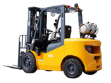 EKKO EK35LP Pneumatic Forklift (LPG) 7000 lbs cap, 189" Lift Height - Warehouse Gear Hub 