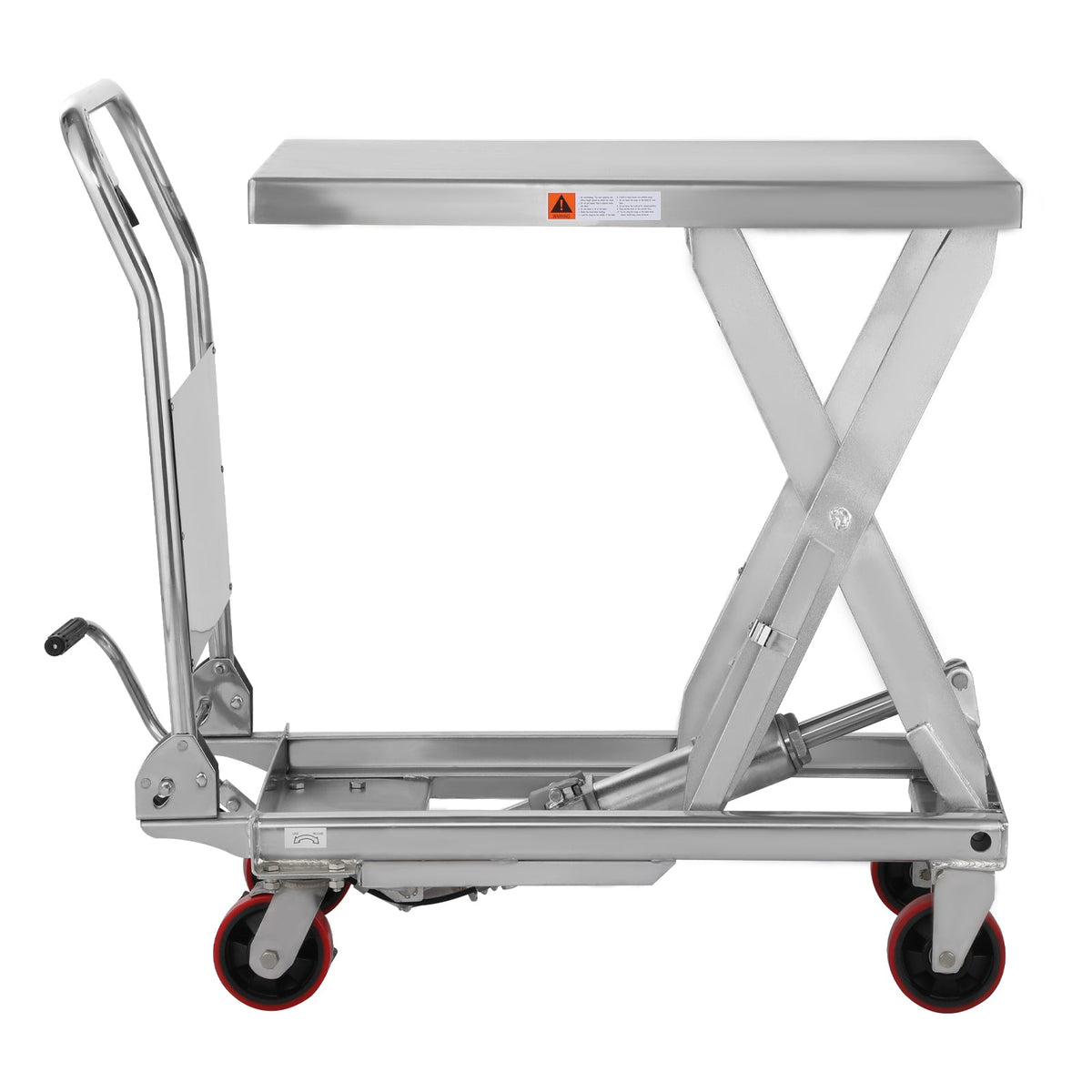 Apollolift Single Scissor Lift Table 1100lb. 35.4" lifting height - Stainless