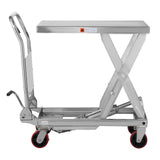 Apollolift Single Scissor Lift Table 1100lb. 35.4" lifting height - Stainless