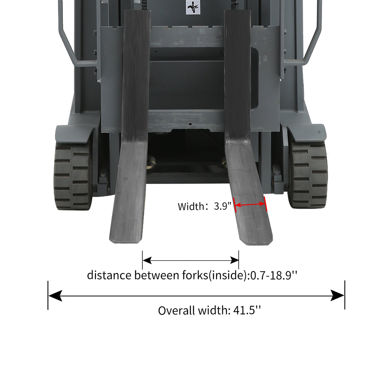 Apollolift A-3041 3-Wheel Electric 24V Lead-Acid Forklift | 3300lb Capacity | 197"Lift Height