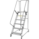 Ballymore Steel Perforated 16"W 6-Step Rolling Ladder - FSH618