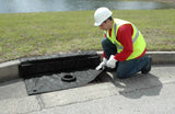 UltraTech 9165 Inlet Guard Plus, Oil & Sediment, Curb-Style, 24" x 48", Curb Deflector 56", Black