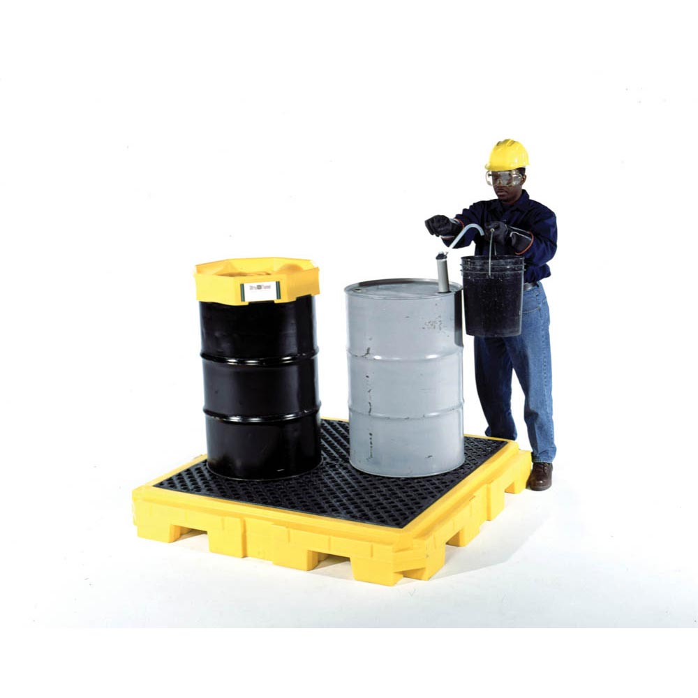UltraTech 9630 Spill Pallet P4 Plus, No Drain, Yellow