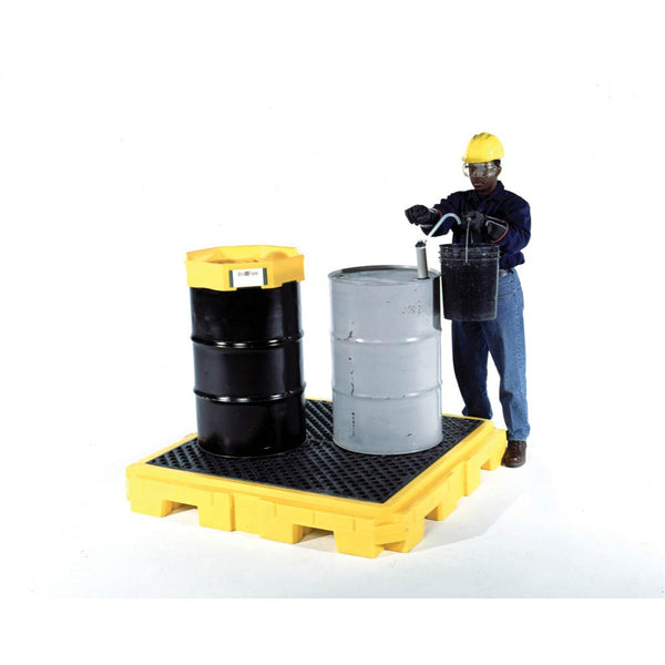 UltraTech 9630 Spill Pallet P4 Plus, No Drain, Yellow