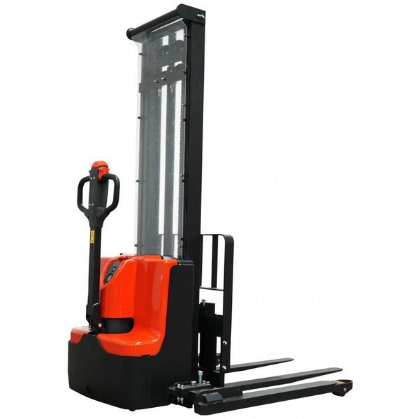 Ballymore 45" Fork Electric Straddle Stacker with 138" Lift Ht | 2200lbs Cap | - BALLYPAL22LSL138