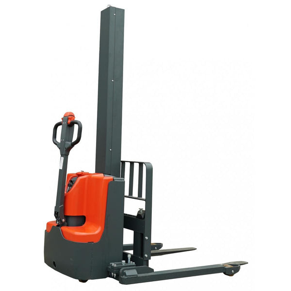 Ballymore 45" Fork Electric Pallet Stacker with 63" Lift Ht |2200lbs Cap| - BALLYPAL22MSL63