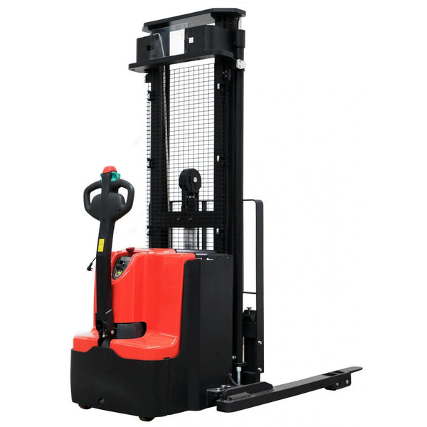 Ballymore 45" Fork Electric Straddle Stacker with 157" Lift Ht |3500lbs Cap| - BALLYPAL35TSL157