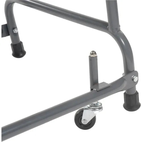Ballymore Perforated 16"W 4 Step Steel Rolling Ladder 14"D Top Step W/ Handrails - FSH418P