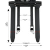 Apollolift Powered Forklift Full Electric Walkie Stacker 3300lbs Cap. Fixed Legs.98" Lifting A-3033