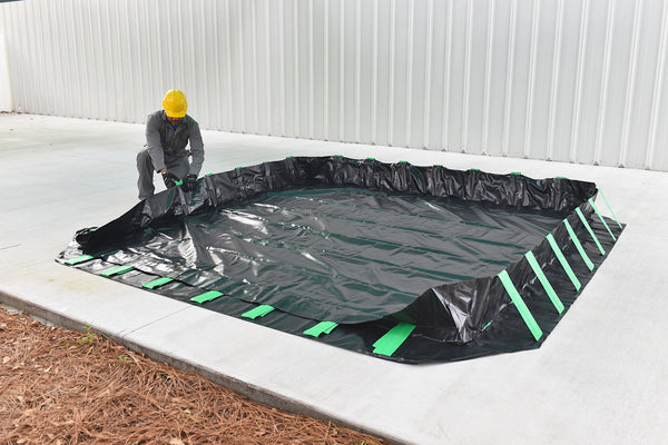 UltraTech 8692 Containment Berm, Compact Model, 15' x 40' x 1', Copolymer 2000, 28 oz.
