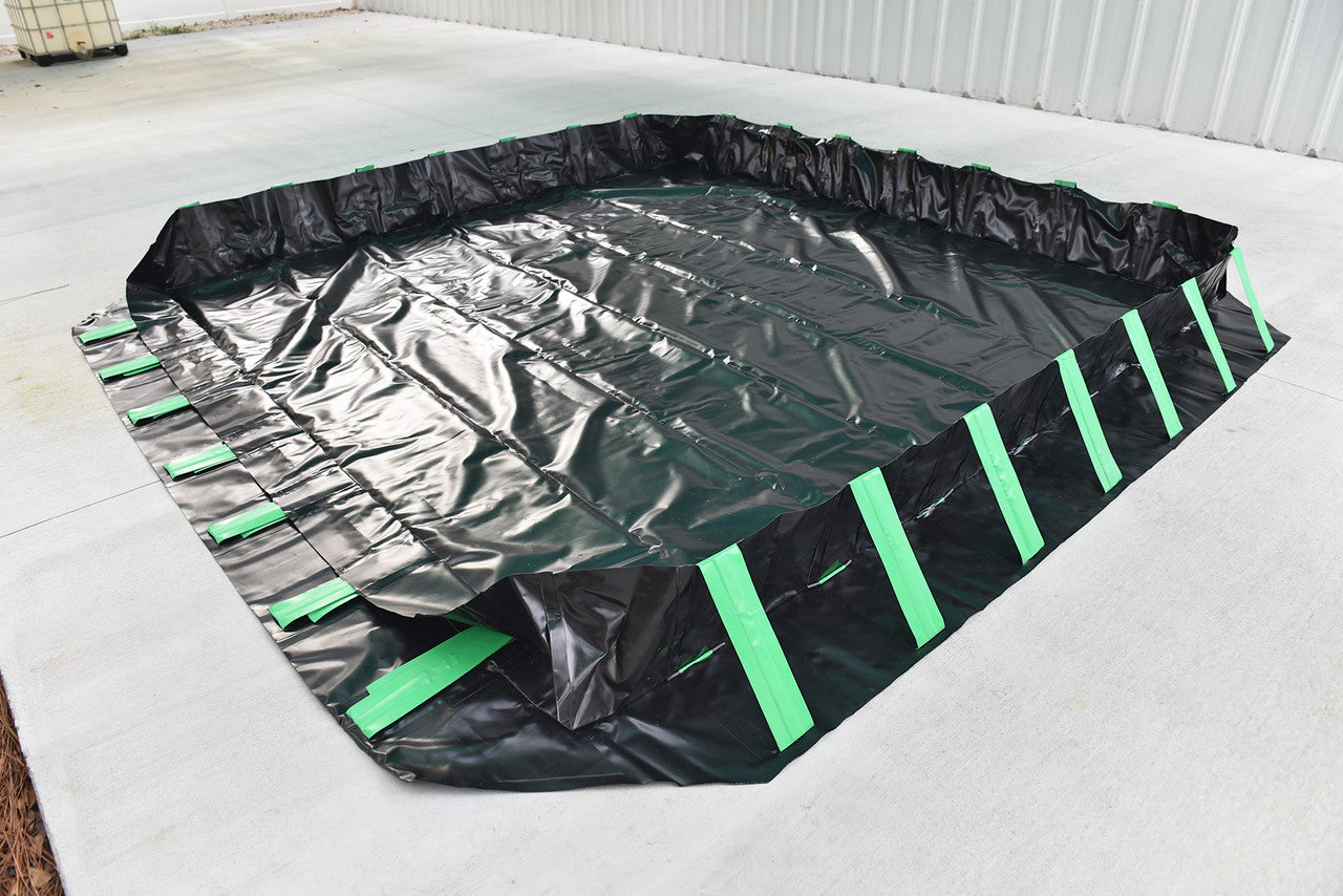 UltraTech 8692 Containment Berm, Compact Model, 15' x 40' x 1', Copolymer 2000, 28 oz.