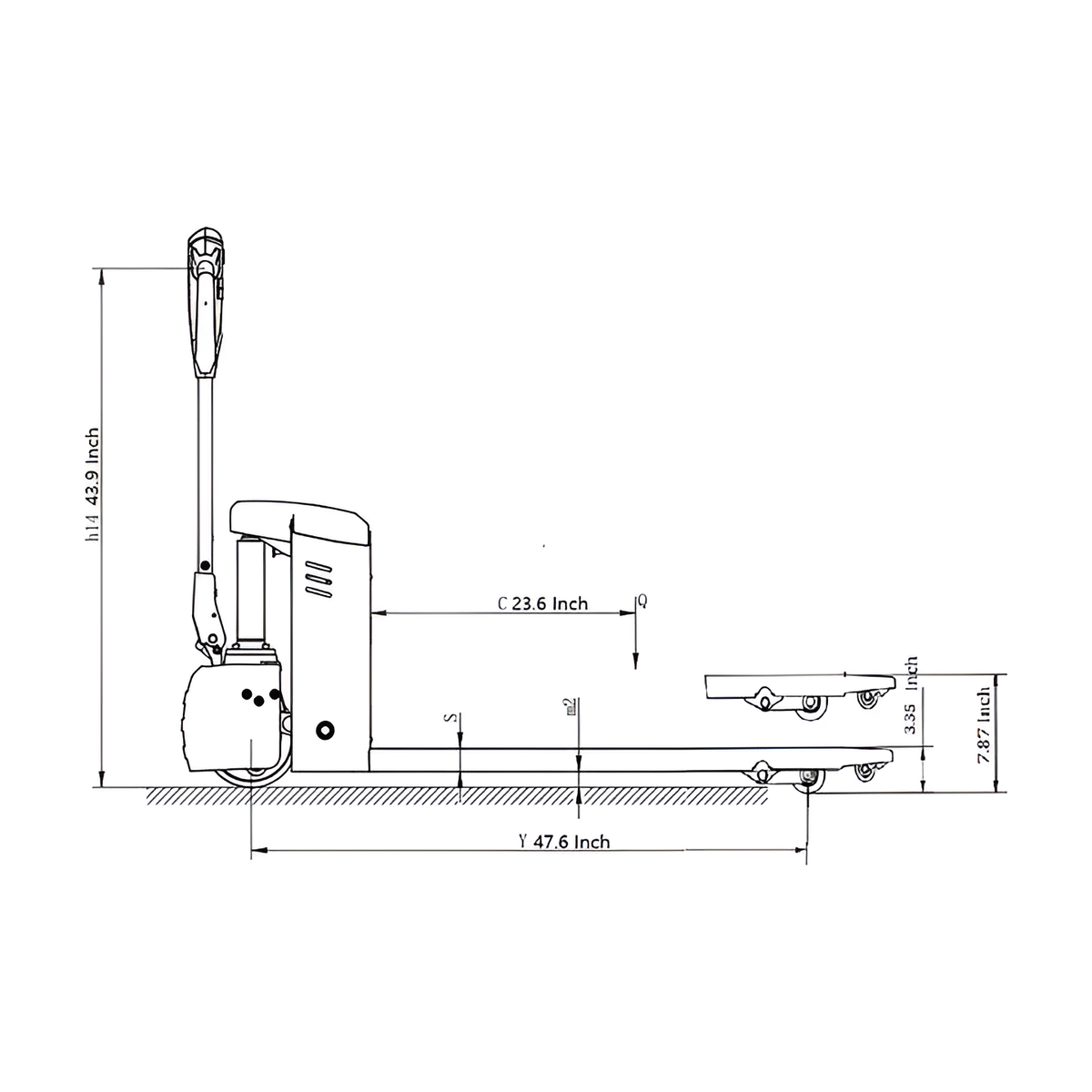 EKKO EP15JLIC Lithium Iron Electric Pallet Jack | 3300 lbs Capacity