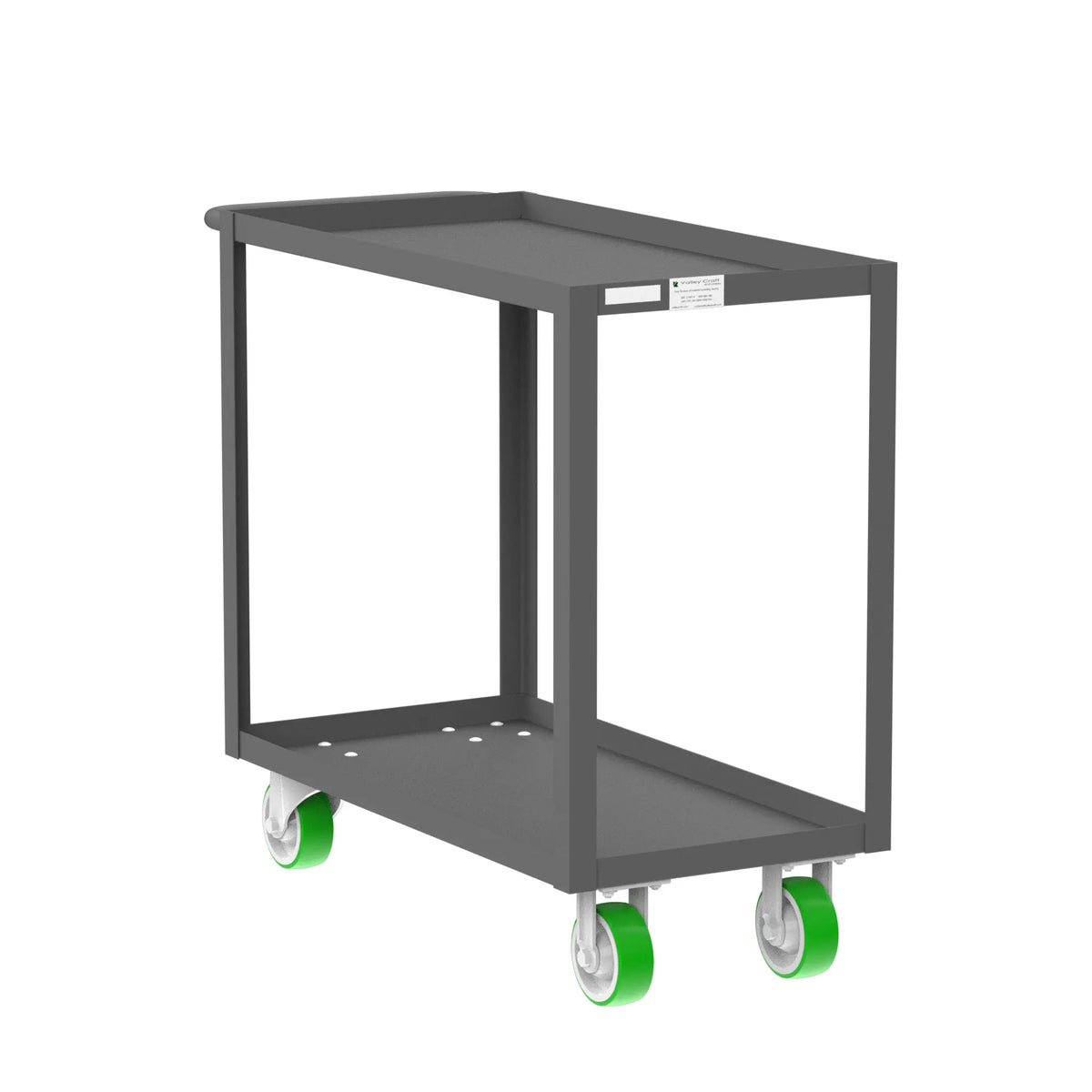 Valley Craft 2 Shelf Utility Carts - Warehouse Gear Hub 