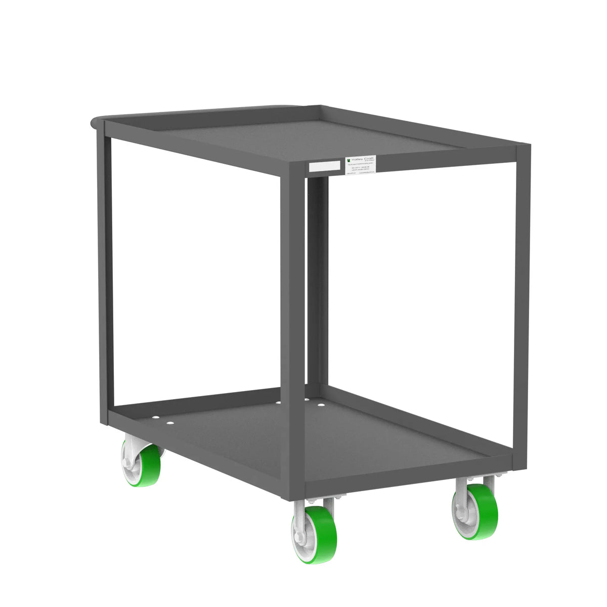 Valley Craft 2 Shelf Utility Carts - Warehouse Gear Hub 