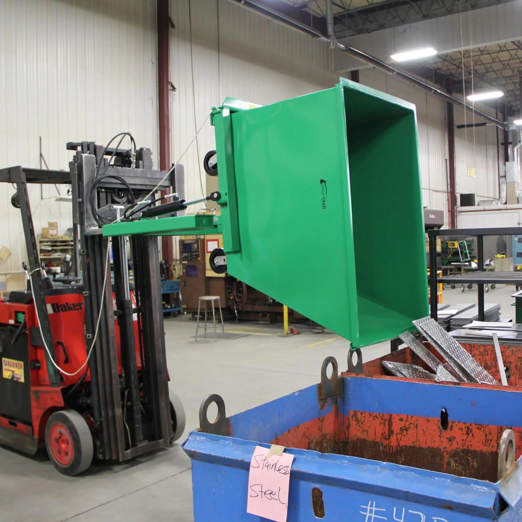 Forklift Attachment – Powered Dumping System - Warehouse Gear Hub 