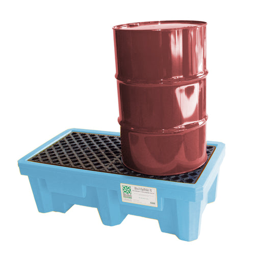 UltraTech 1212 Spill Pallet P2 Fluorinated, Light Blue, No Drain