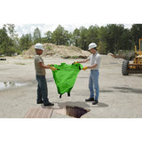 UltraTech 9847 Drain Guard, Reusable Model, Curb-Style, 18" x 30", Curb Deflector 38", Regular Flow, 8 Overflow Ports, Green