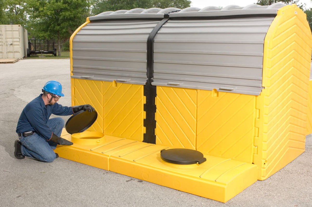 UltraTech 1165 Modular IBC Spill Pallet, 2-Tank, Outdoor Model
