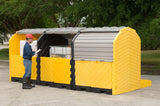 UltraTech 1166 Modular IBC Spill Pallet, 3-Tank, Outdoor Model