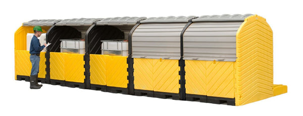 UltraTech 1168 Modular IBC Spill Pallet, 5-Tank, Outdoor Model
