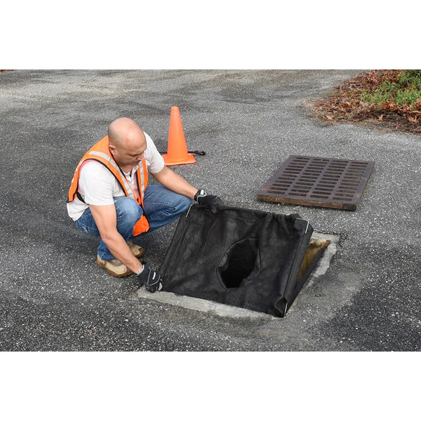 UltraTech 8935 Drain Guard, Economy Frame Model, 16" x 20" to 28" x 36", 1-Pack, Black