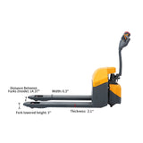 Apollolift Full Electric Pallet Jack With Emergency Key Switch 3300lbs Cap. 48" x27"