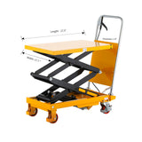 Apollolift Double Scissor Lift Table 330lbs 43.3" Lifting Height