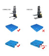 Apollolift Powered Forklift Full Electric Walkie Stacker 3300lbs Cap. Fixed Legs.98" Lifting A-3033