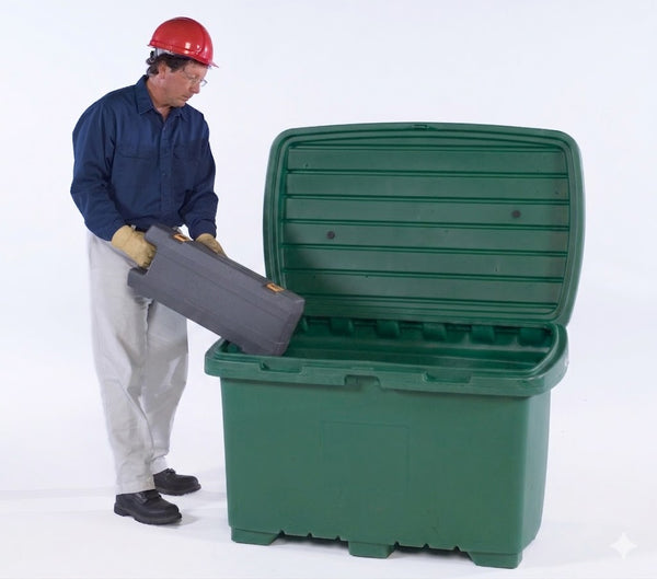 UltraTech 0860 Utility Box, 15 cub. ft. capacity, No Wheels, Forest Green