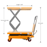 Apollolift Double Scissors Lift Table 770 lbs. 51.2" lifting height