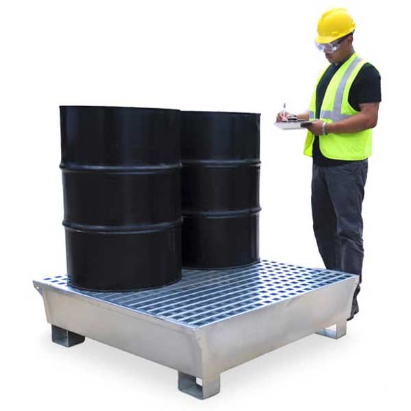 UltraTech 1182 Steel Spill Pallet, 4 Drum